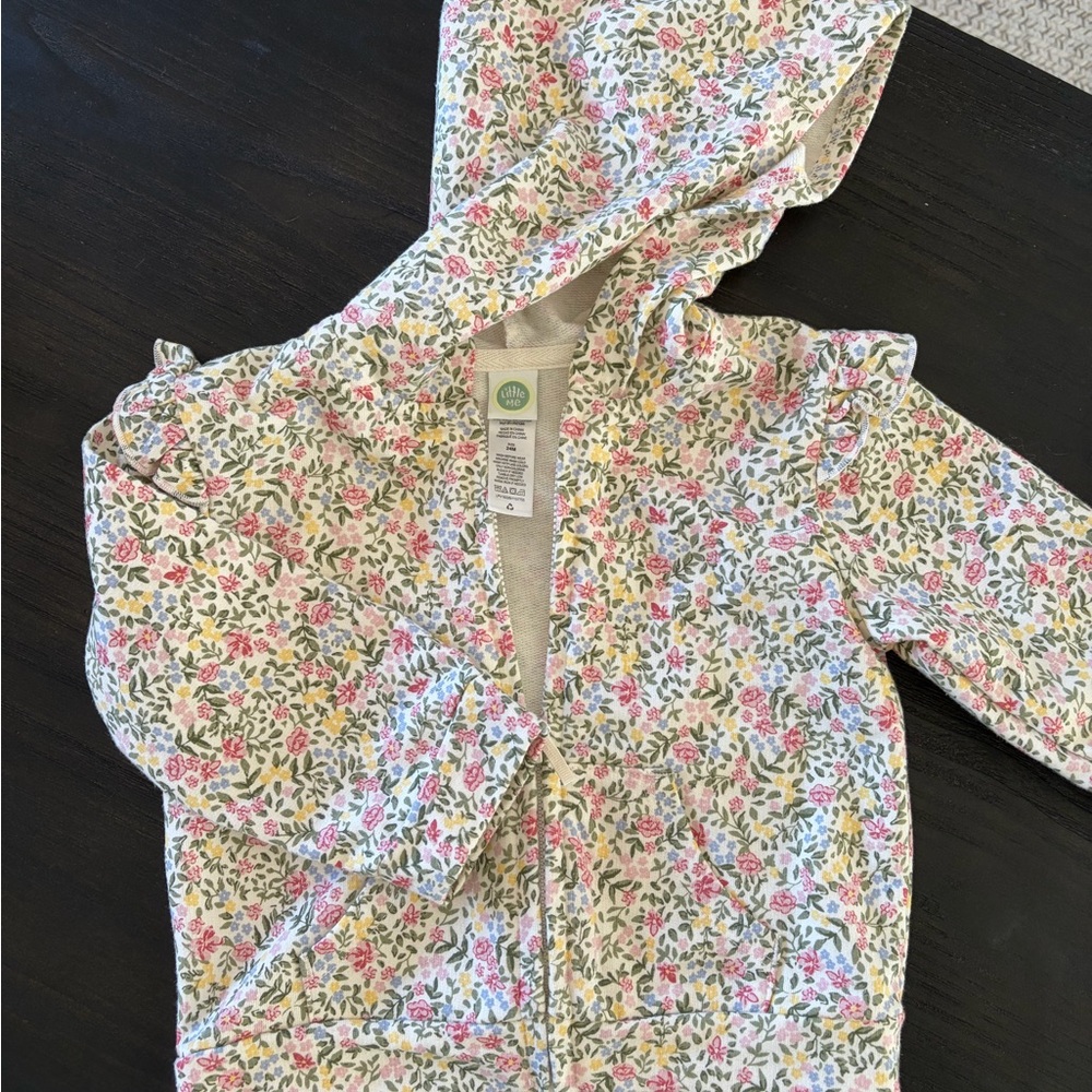 Little Me Multicolor Floral Jacket sweater 24m NWT